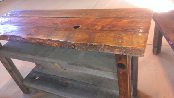 Custom Hand Made Rustic TV Table